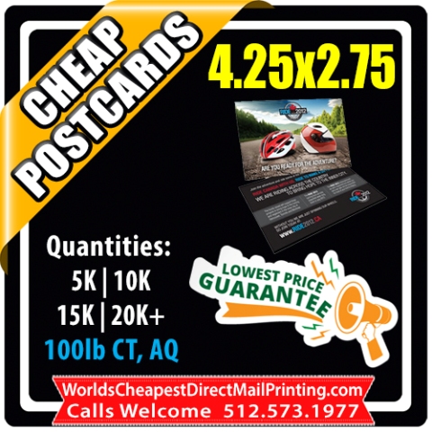 4.25x2.75 Postcards & Rackcards - 4.25x2.75