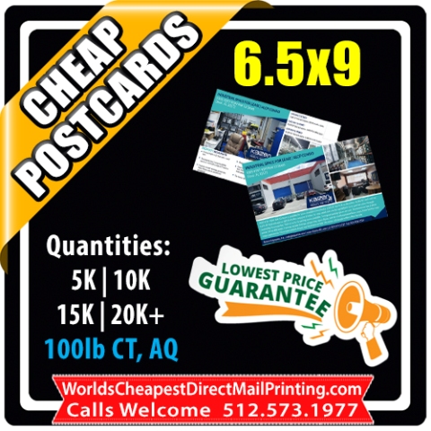 6.5x9 Postcards & Rackcards - 6.5x9