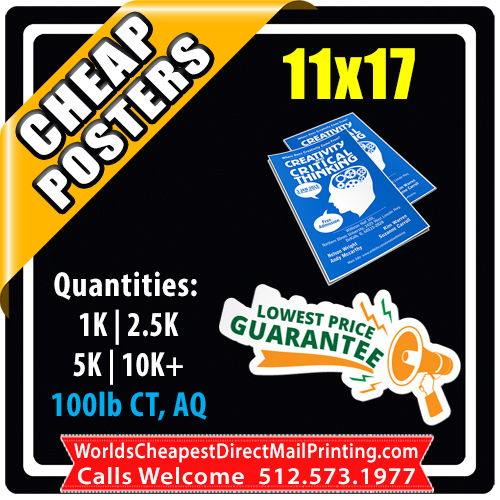 11x17 Postcards & Rackcards - 11x17