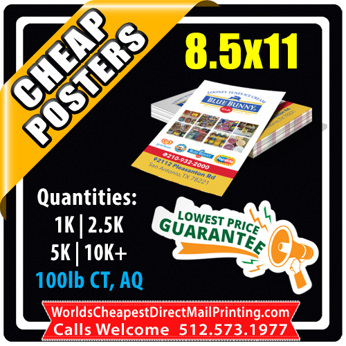 8.5x11 Postcards & Rackcards - 8.5x11
